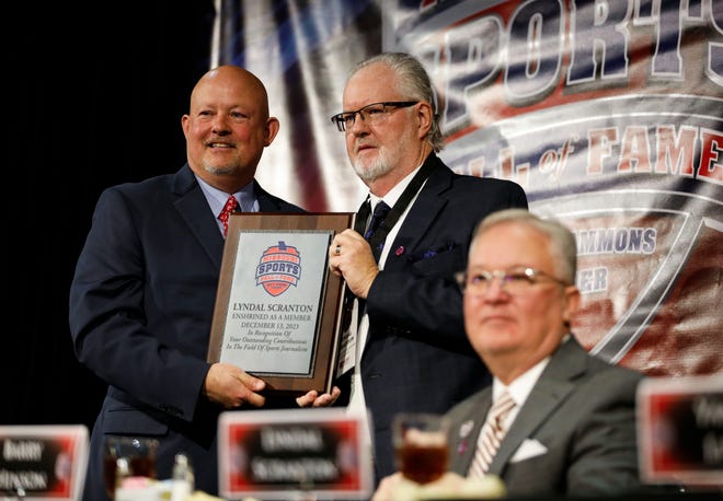 Former News-Leader sports reporter Lyndal Scranton was inducted into the Missouri Sports Hall of Fame on Wednesday, Dec. 13, 2023.
