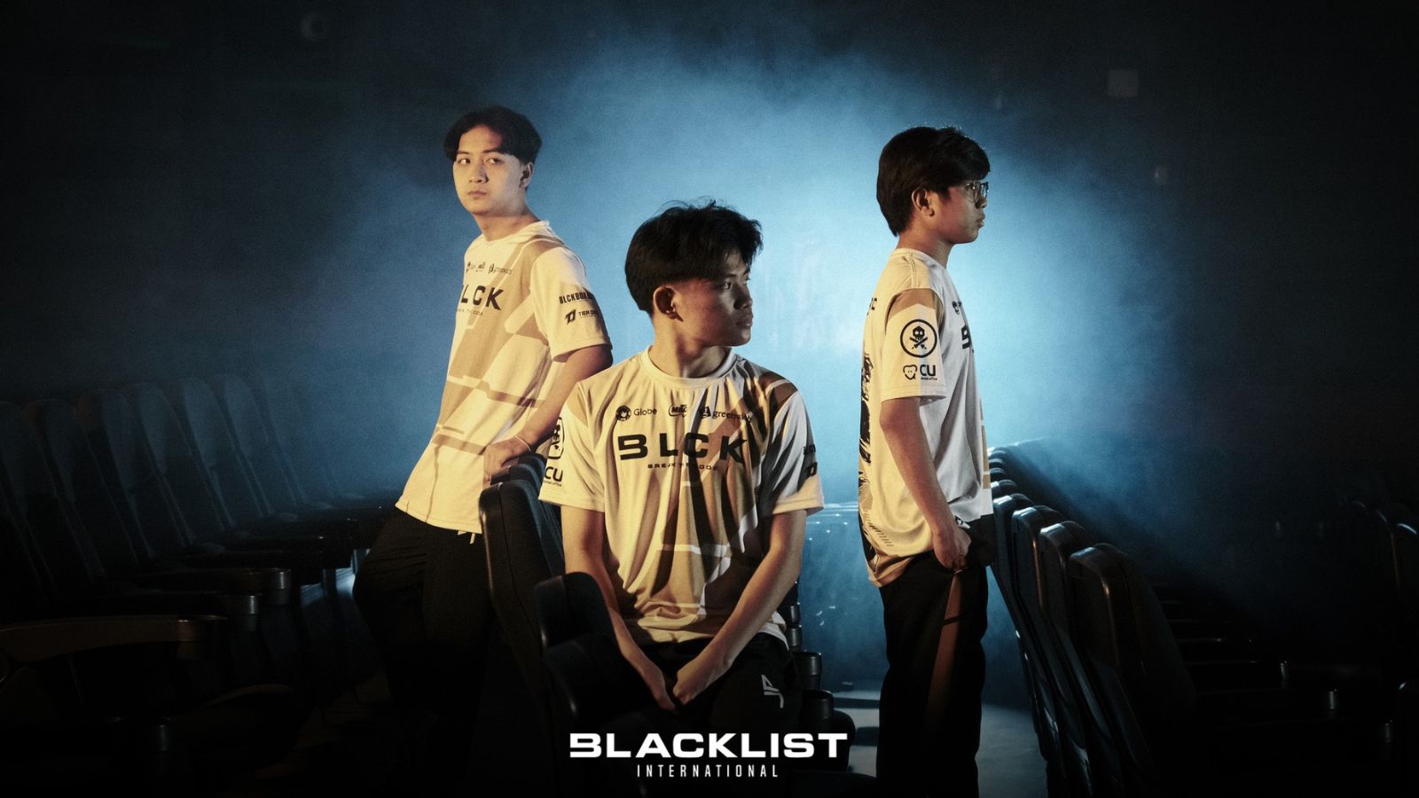MPL PH Season 13 Blacklist International players Kiel "OHEB" Soriano, Salic "HADJI" Imam, and Edward "Edward" Dapadap